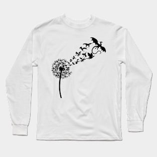 Dandelion Dragons Soar Free Long Sleeve T-Shirt